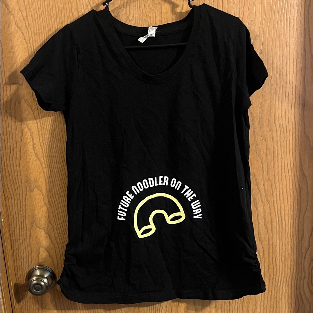 Noodles‎ & Company Future Noodler Women’s Black Maternity Shirt Medium